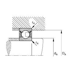S 61807-2Z,  DIN 625-1 ˜ʵҪߴ, ɂg϶ܷ