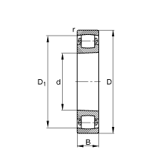 ΝLS 20228-K-MB-C3, (j) DIN 635-1 ˜ʵҪߴ, FףF 1:12
