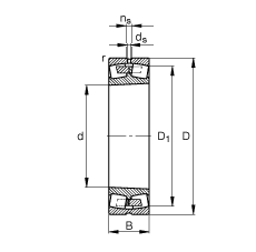 {ĝLS 23084-B-K-MB,  DIN 635-2 ˜ʵҪߴ, FףF 1:12